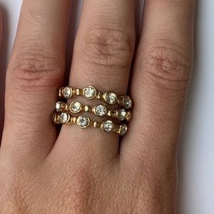 Gold & Rhinestone Stack Rings or Bundle 3 for $30